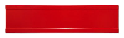 Blank Red Extruded Blade Street Name Sign