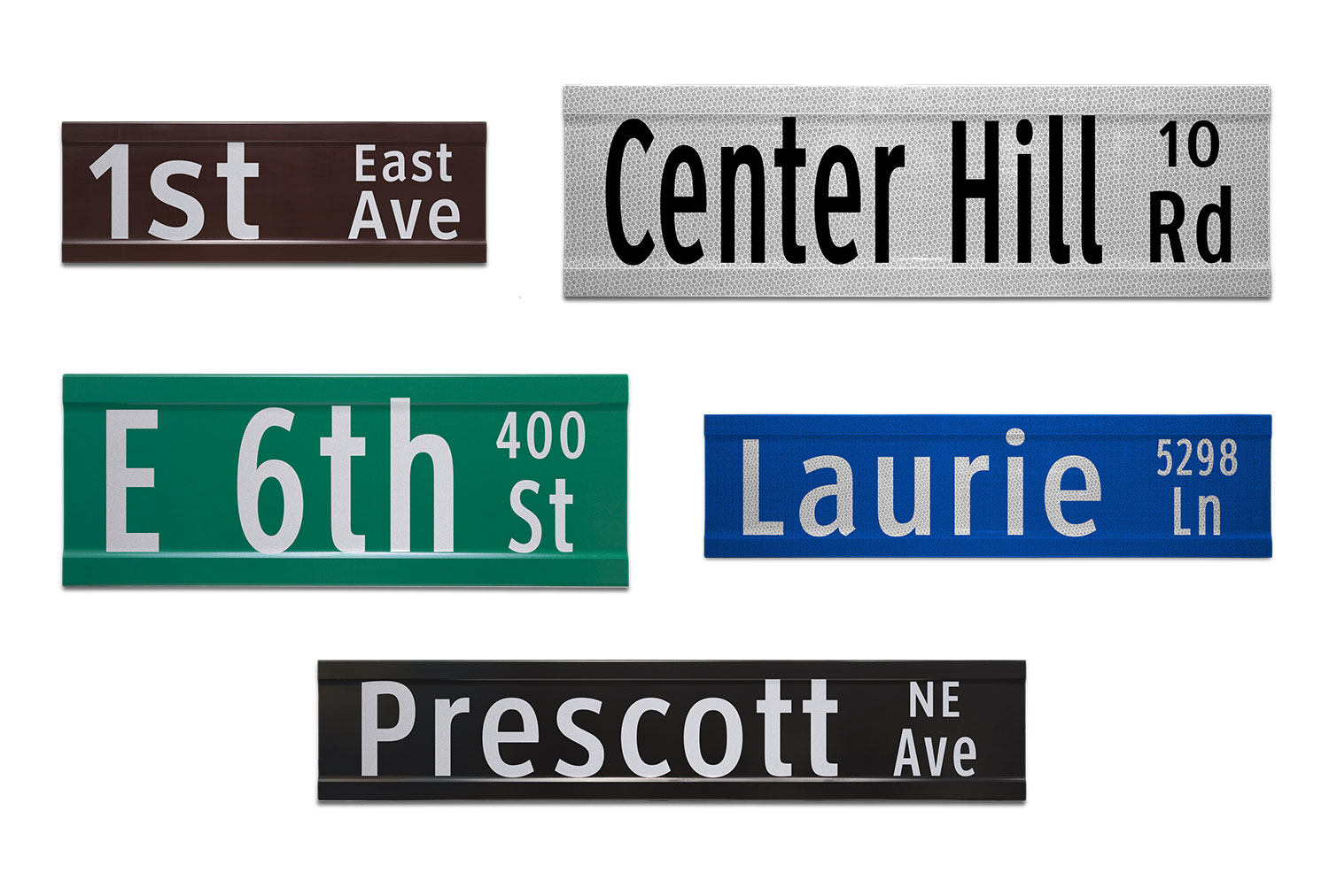 Samples of Printed Extruded Blade Signs