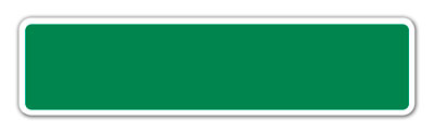 Blank Green Street Name Sign with Border