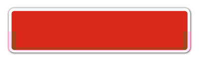 Blank Red Street Name Sign with Border